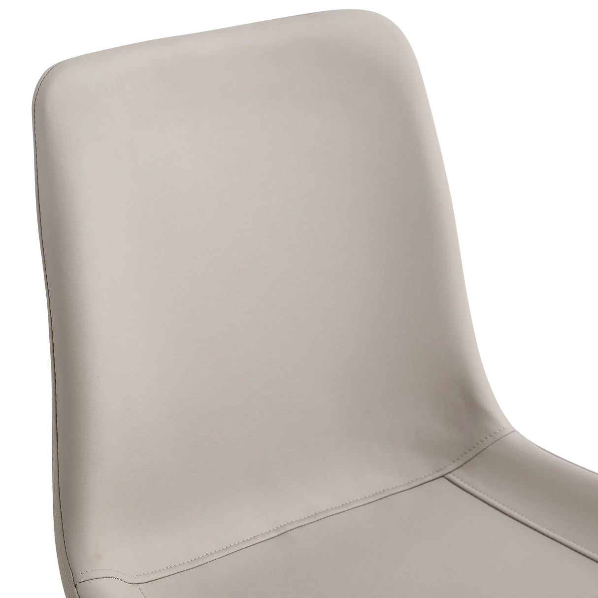 Dining Chairs Faux Leather Set Of 6 Modern Light Gray - Furniture Home Direct