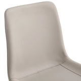 Dining Chairs Faux Leather Set Of 6 Modern Light Gray - Furniture Home Direct