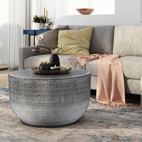 Johnsen - Handcrafted Metal Coffee Table - Furniture Home Direct