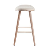 Saddle - Contemporary Counter Stool (Set of 2) - Furniture Home Direct