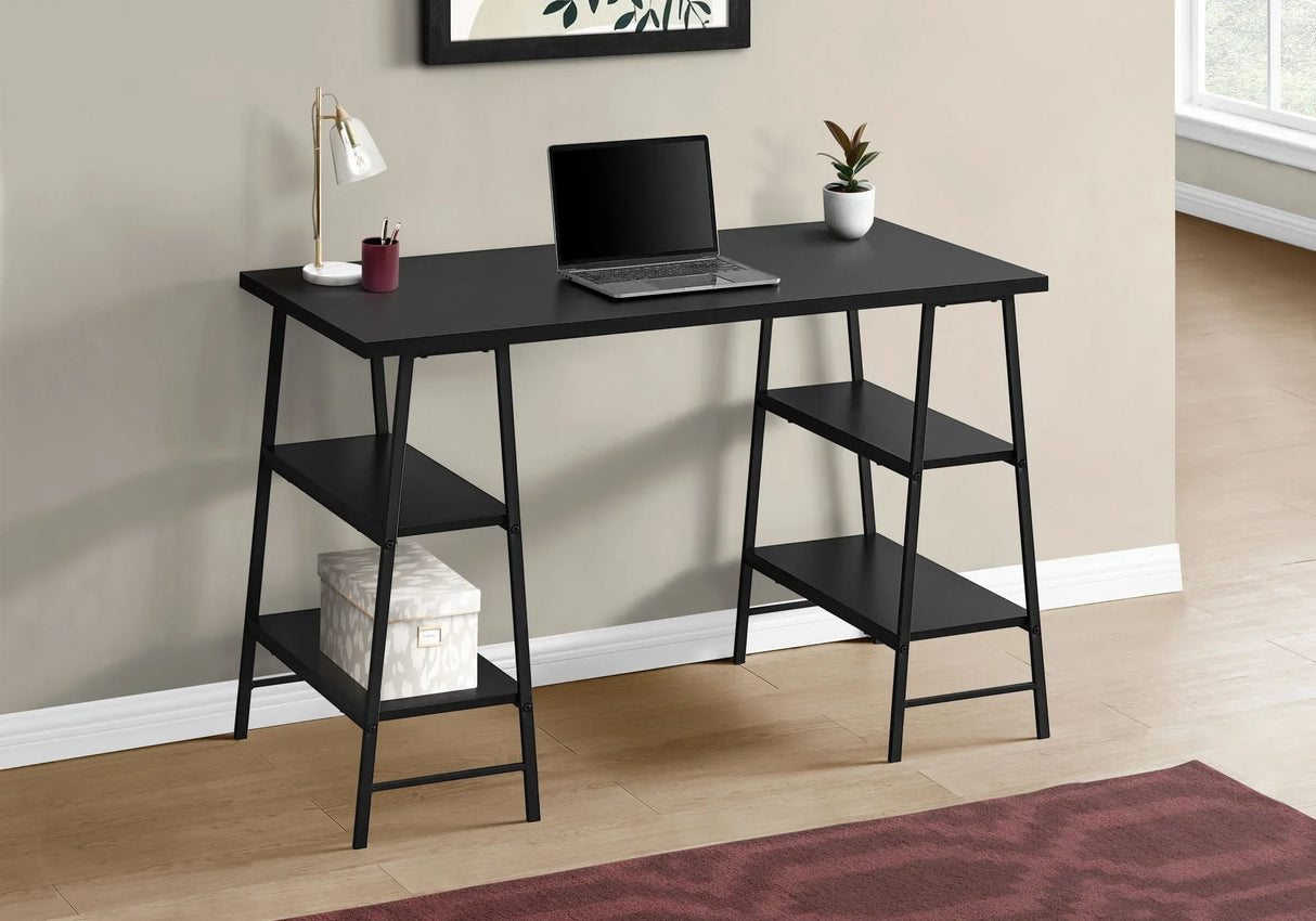 Computer Desk For Home Office, Storage Shelves, Industrial Design - Furniture Home Direct