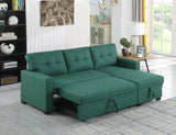 Upholstered Pull Out Sectional Sofa With Chaise - Furniture Home Direct