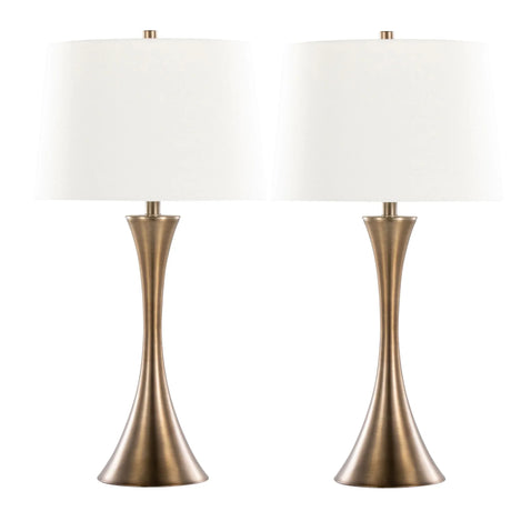 Lenuxe - Contemporary Elegant Table Lamp (Set of 2) - Furniture Home Direct