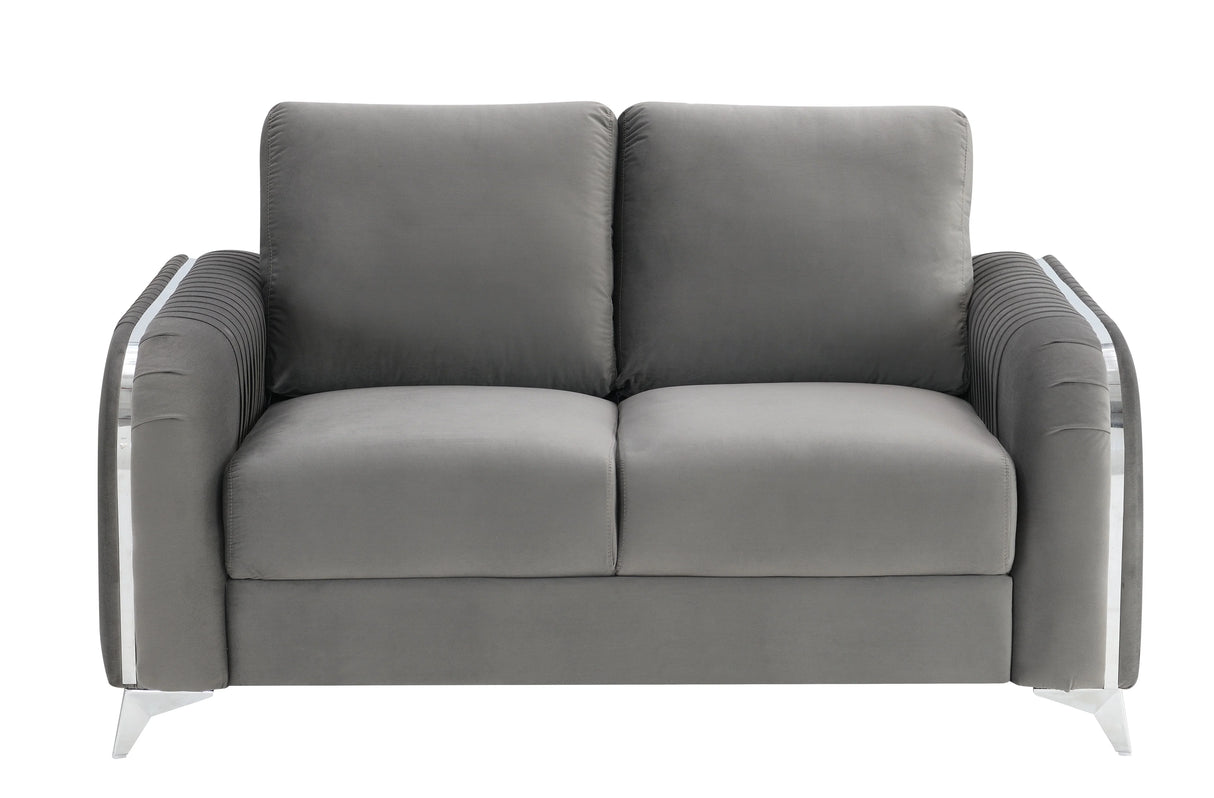 Wenona - Velvet Loveseat - Furniture Home Direct