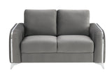 Wenona - Velvet Loveseat - Furniture Home Direct