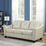 Modern Tufted Leather Sofa - Furniture Home Direct