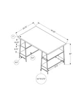 Computer Desk For Home Office, Storage Shelves, Industrial Design - Furniture Home Direct