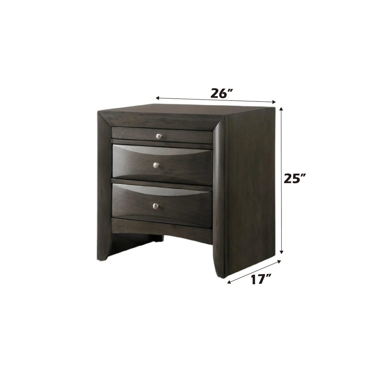 Ireland - Elegant Design Nightstand - Furniture Home Direct