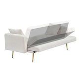 Teddy Fleece Sofa Bed With Luxurious Throw Pillows - Furniture Home Direct