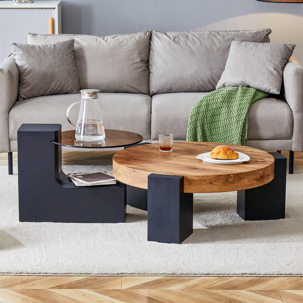 Detachable Double-Decker Coffee Table - Furniture Home Direct