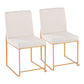 Fuji - Contemporary Stylish Frame, High Back Dining Chair (Set of 2) - Furniture Home Direct