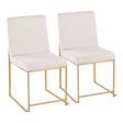 Fuji - Contemporary Stylish Frame, High Back Dining Chair (Set of 2) - Furniture Home Direct