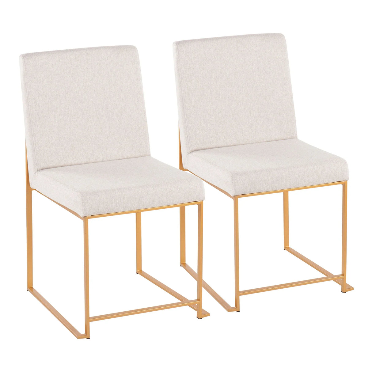 Fuji - Contemporary Stylish Frame, High Back Dining Chair (Set of 2) - Furniture Home Direct