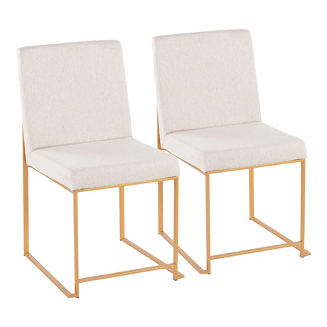 Fuji - Contemporary Stylish Frame, High Back Dining Chair (Set of 2) - Furniture Home Direct