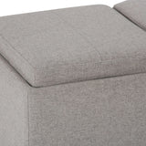 Avalon - Upholstered Storage Ottoman - Furniture Home Direct