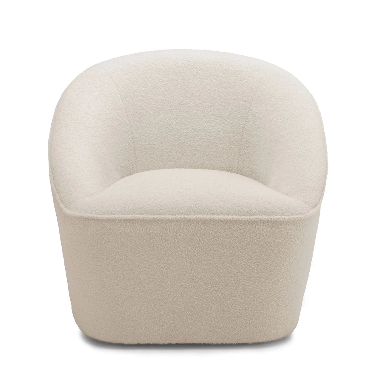 Anson - Swivel Chair With Soft Rounded Back - Off White - Furniture Home Direct