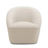 Anson - Swivel Chair With Soft Rounded Back - Off White - Furniture Home Direct