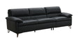Eilene - Top Grain Leather Sofa - Black - Furniture Home Direct