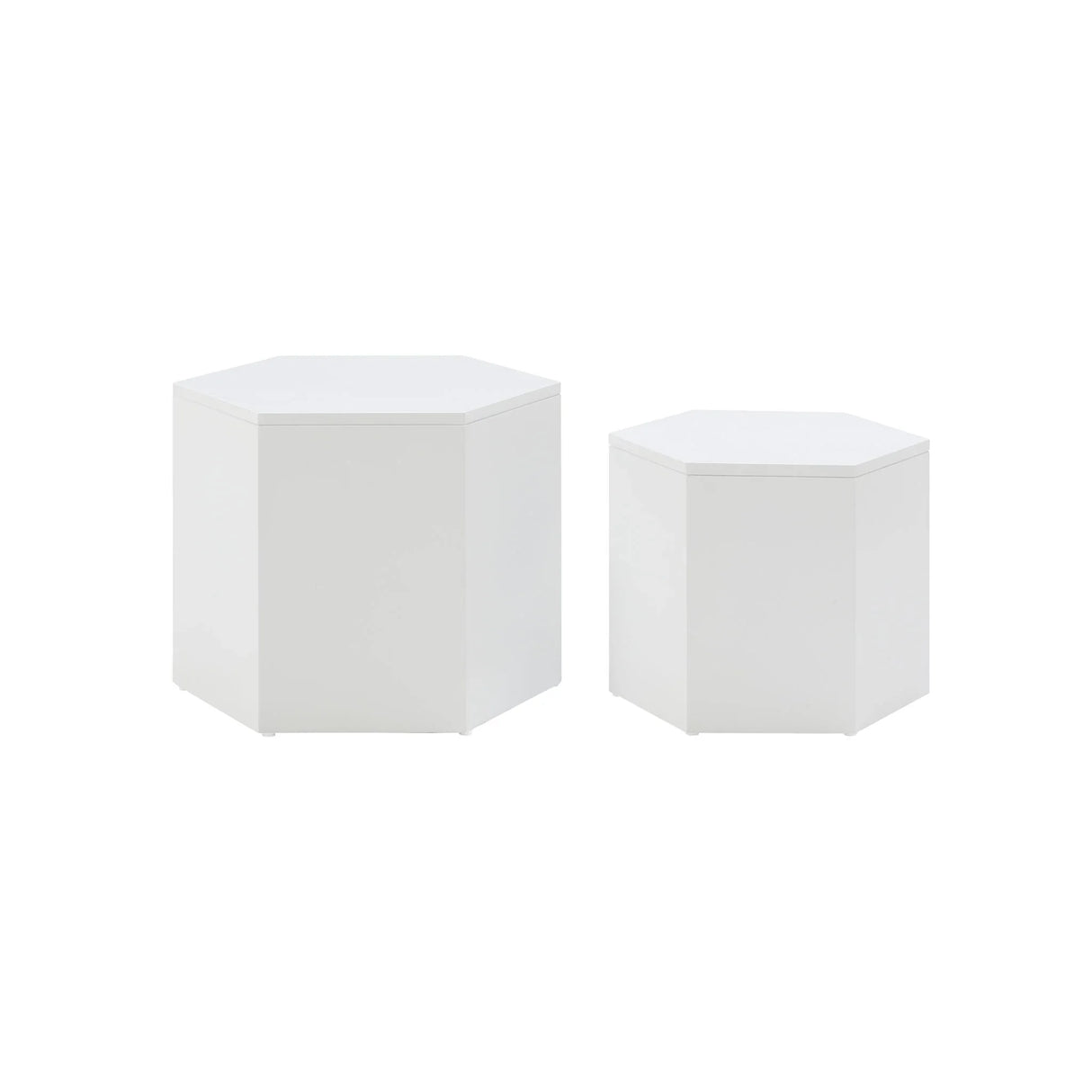 Hexahedron Coffee Tables For Living Room, Office, Bedroom (Set of 2) - Furniture Home Direct