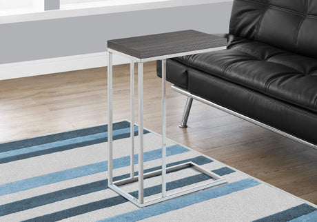 Accent Table, C - Shaped, Tempered Glass, Stylish Design Contemporary & Modern - Furniture Home Direct