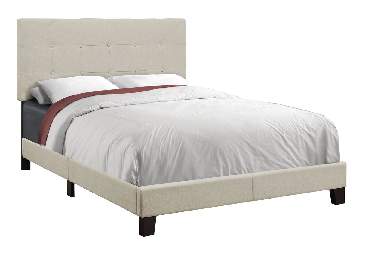 Bed, Upholstered, Frame Only, Transitional - Furniture Home Direct