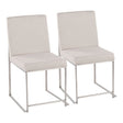 Fuji - Contemporary High Back Dining Chair, Modern Elegance (Set of 2) - Furniture Home Direct