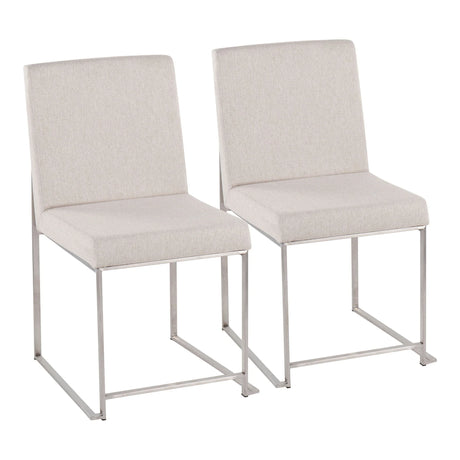 Fuji - Contemporary High Back Dining Chair, Modern Elegance (Set of 2) - Furniture Home Direct