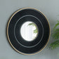 Round Carter Wooden Mirror WithIron Frame Neutral Colorway Wall Decor For Live Space - Furniture Home Direct