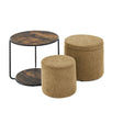 Multi Functional Ottoman And Table Set With Drum Stool - Furniture Home Direct