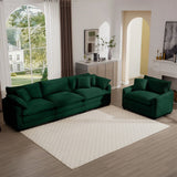 Elegant Corduroy Oversized Sectional Sofa Set With Deep Seats And Flexible Layout - Furniture Home Direct