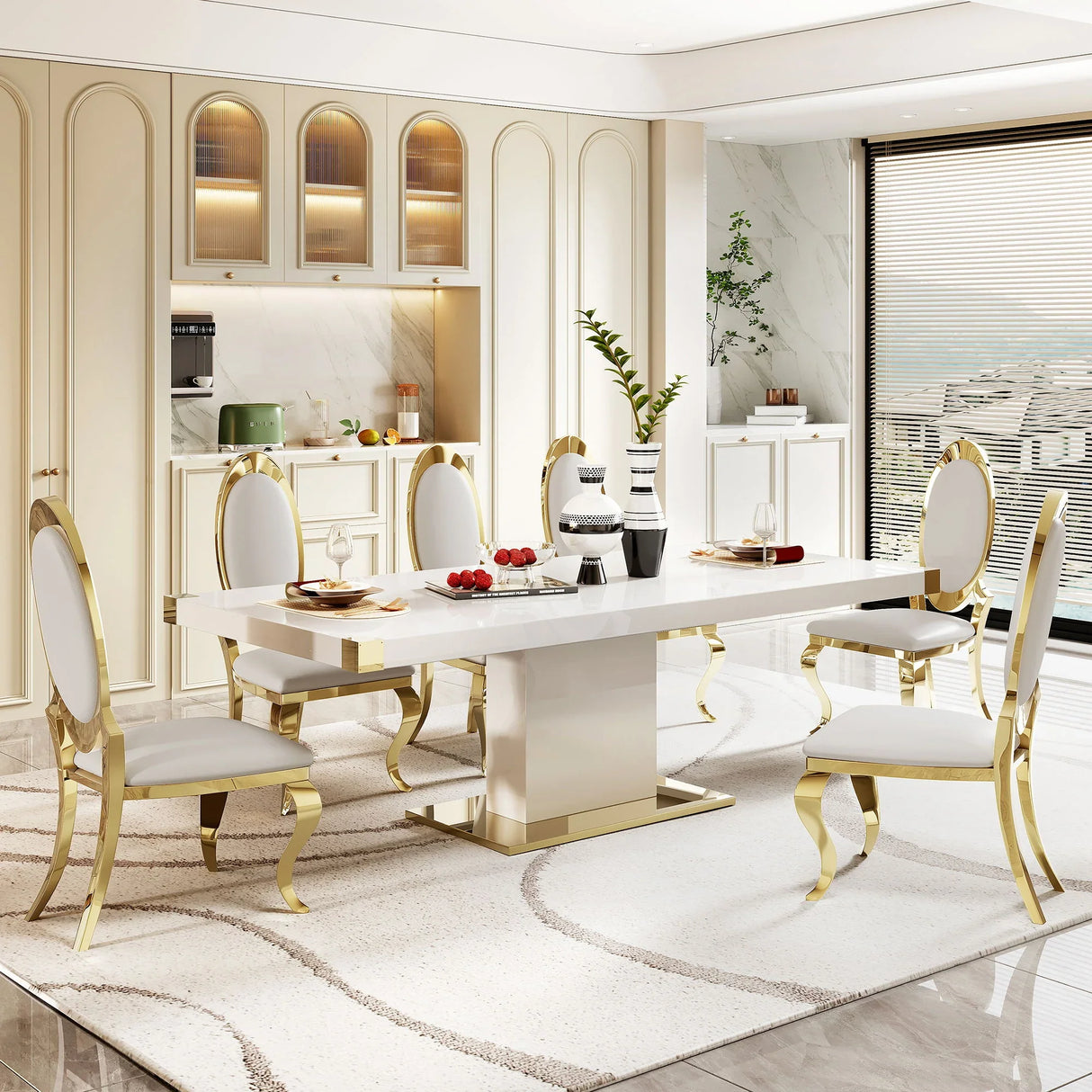 Top Dining Table With Finish Corner - Furniture Home Direct