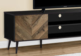TV Stand, Console, Media Entertainment Center, Storage Cabinet, Modern Design - Black - Furniture Home Direct