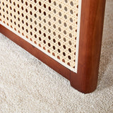 Dining Table Retro Solid Wood Rectangular Classic Walnut - Furniture Home Direct