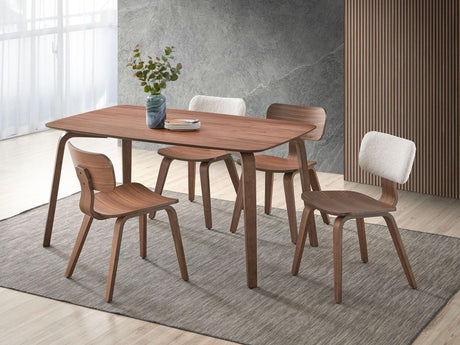 Casson - 5 Piece Dining Room Set - Walnut - Furniture Home Direct