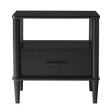 Transitional Solid Wood Spindle Nightstand - Furniture Home Direct