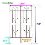 Metal Garden Trellis Rustproof For Climbing Plants Outdoor Flower Support - Furniture Home Direct