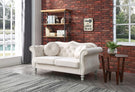 Stylish Flared Arm Loveseat - Furniture Home Direct