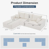 Modular Sectional Sofa With Ottoman, USB And Type C Charger, Petal Armrest Design - Furniture Home Direct