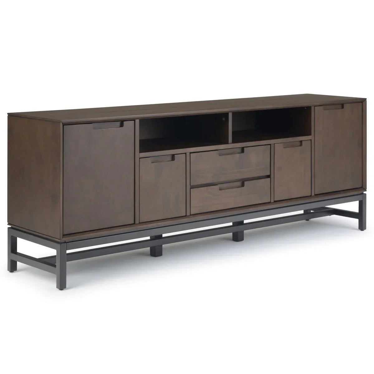 Banting - Mid Century Wide TV Stand - Walnut Brown - Furniture Home Direct