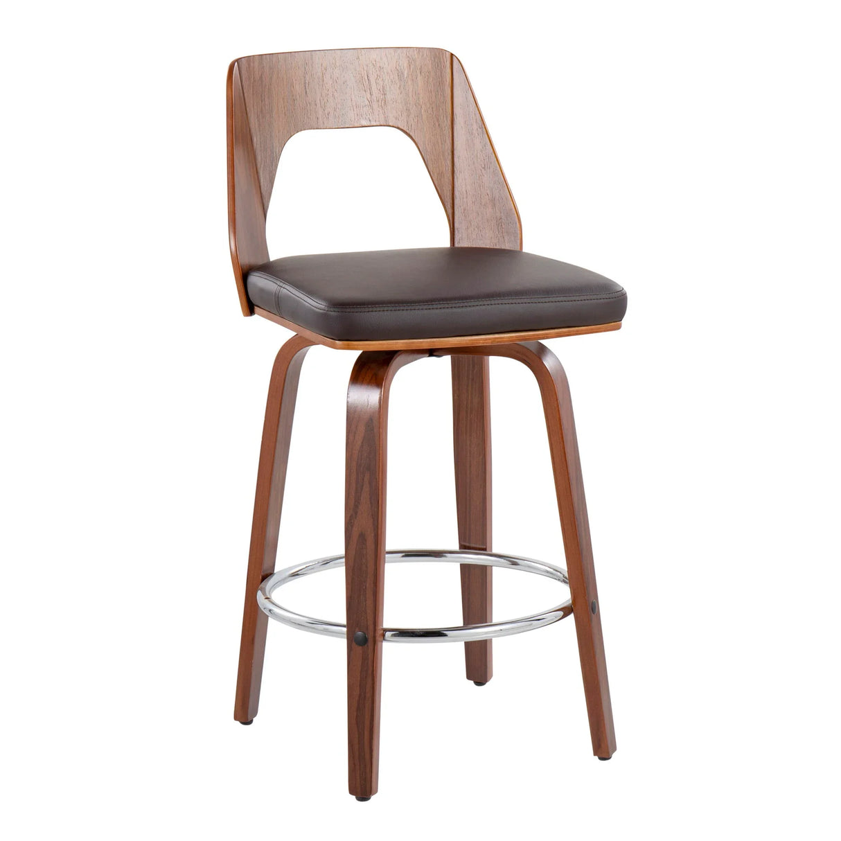 Trilogy - Mid Century Modern Counter Stool (Set of 2) - Furniture Home Direct