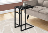 Accent Table, C - Shaped, Modern Design - Black - Furniture Home Direct