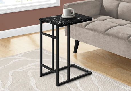 Accent Table, C - Shaped, Modern Design - Black - Furniture Home Direct