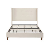 Peyton - Upholstered Bed With 54" High Headboard, Traditional Hand Buttoned Tufting - Furniture Home Direct