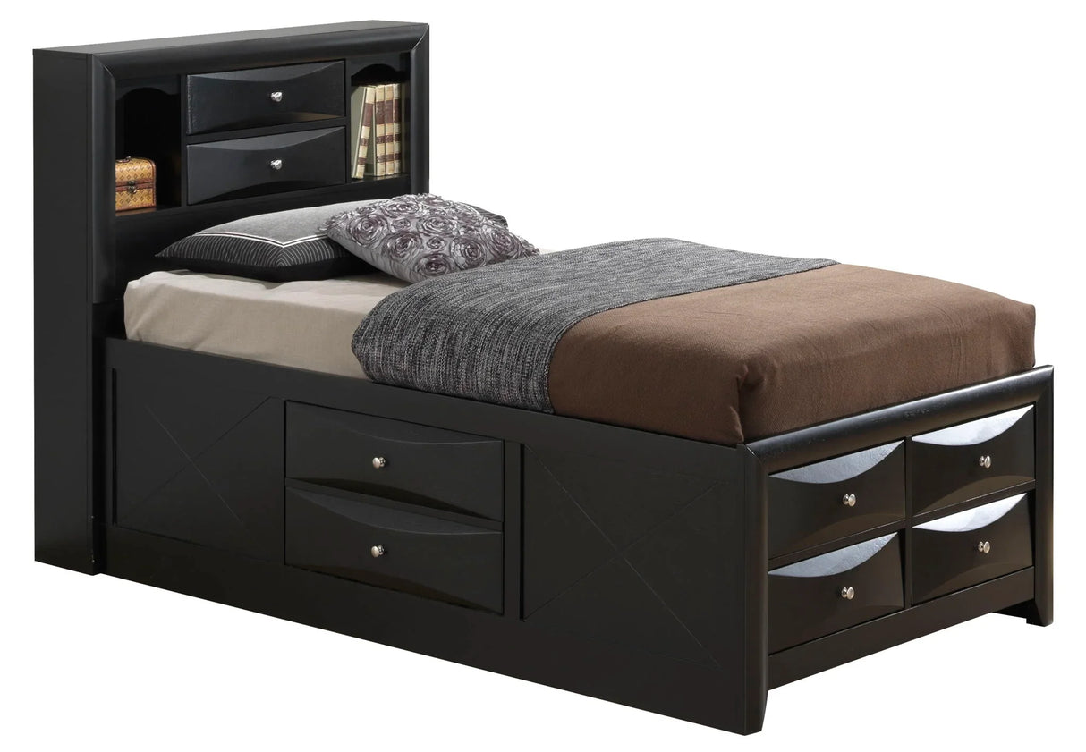 Marilla - Storage Bed With Bookcase Headboard - Furniture Home Direct