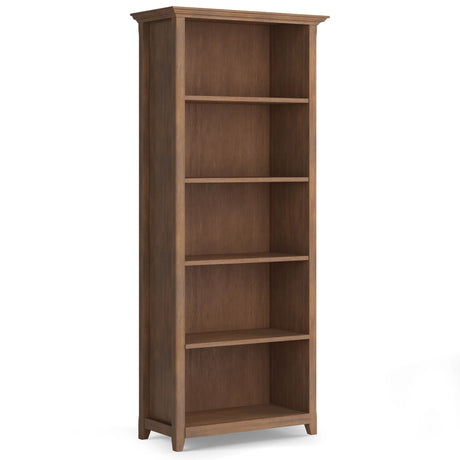 Amherst - 5 Shelf Bookcase, Handcrafted - Furniture Home Direct
