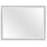 Almera - Glitter Mirror - White - Furniture Home Direct