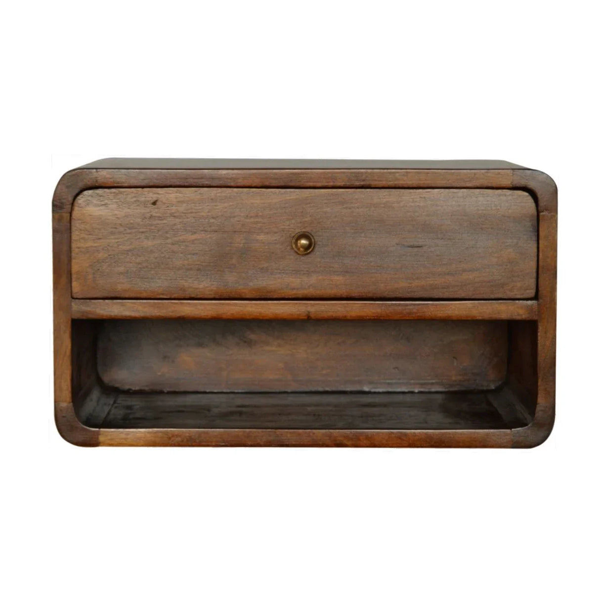 Curve Upper Slot Floating Nightstand - Furniture Home Direct