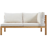 2 Piece Outdoor Sectional Set - Beige - Furniture Home Direct