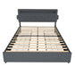 Bed With USB Charging Station, LED Lights, Headboard & Storage Drawers - Furniture Home Direct