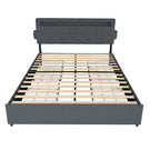 Bed With USB Charging Station, LED Lights, Headboard & Storage Drawers - Furniture Home Direct